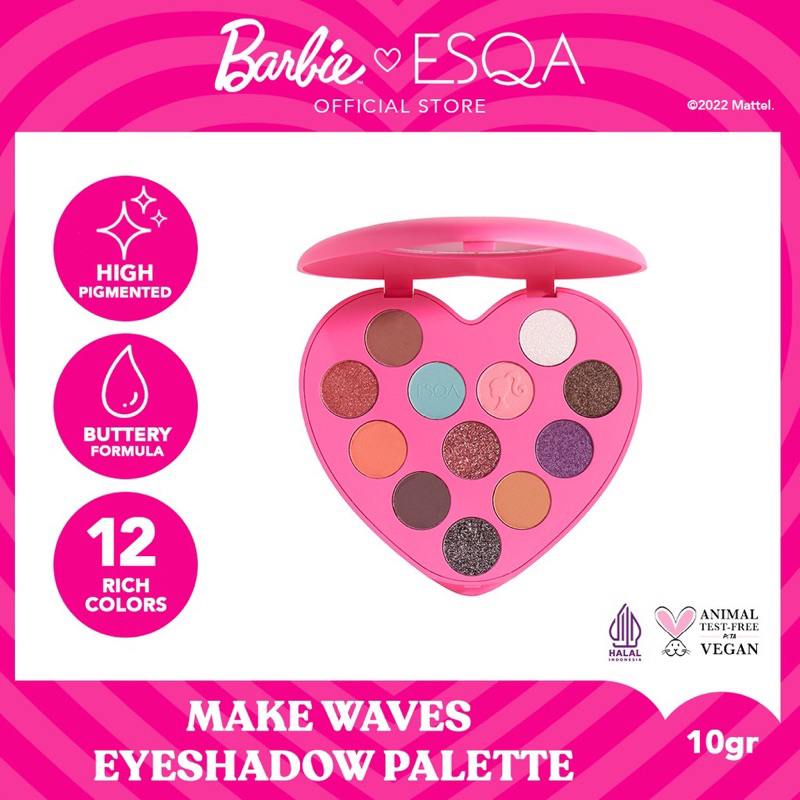 ESQA x Barbie Make Waves Eyeshadow Palette