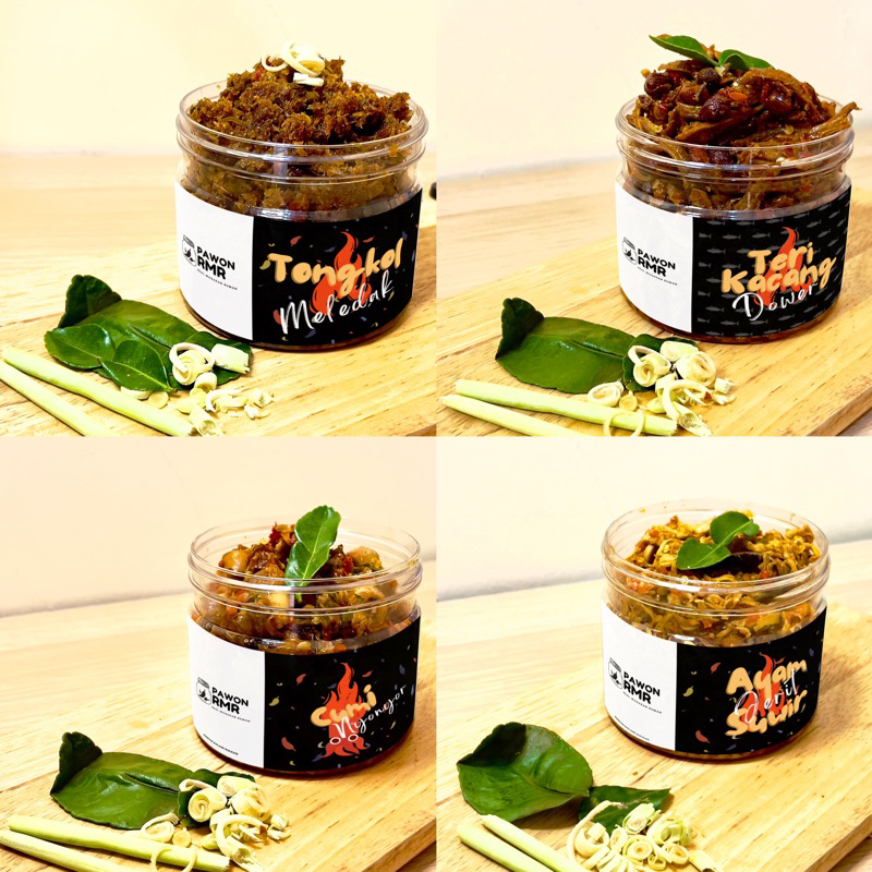 

All Varian Pedas Pawon RMR (Tongkol Pedas, Teri Kacang, Cumi Pedas & Ayam Suwir) @250Gram