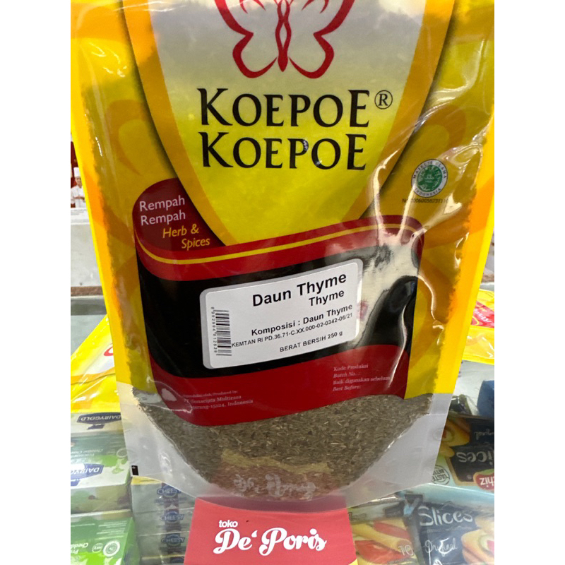 

Koepoe koepoe Daun Thyme 50grm