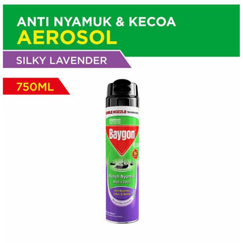 Baygon Aerosol Silky Lavender 750ml