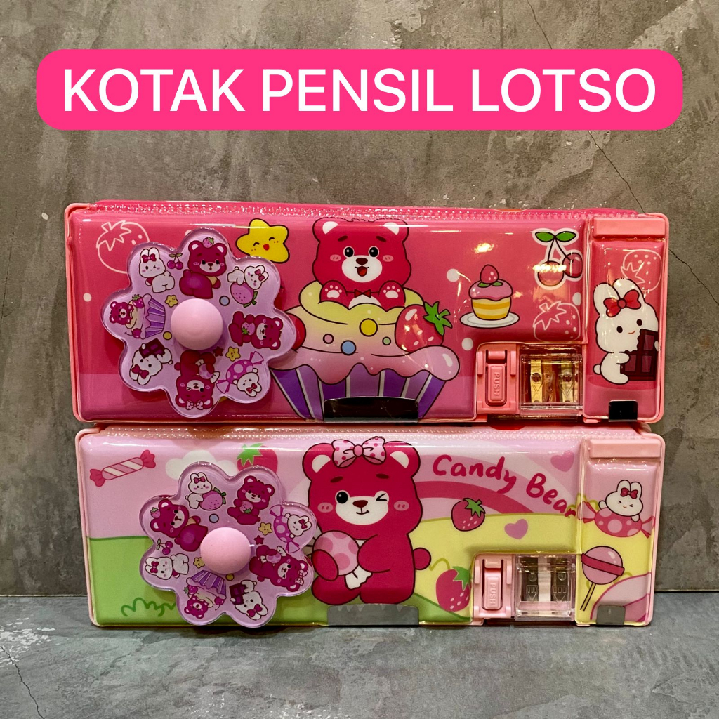 

Kotak Pensil Anak Sekolah Karakter Lotso Dino Kotak Pensil Multifungsi