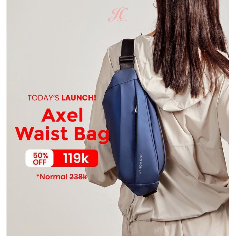AXEL WAIST BAG JIMS HONEY | JIMS HONEY | TAS COWOK | UNISEX WAIST BAG | TAS DADA COWOK | TAS PINGGAN
