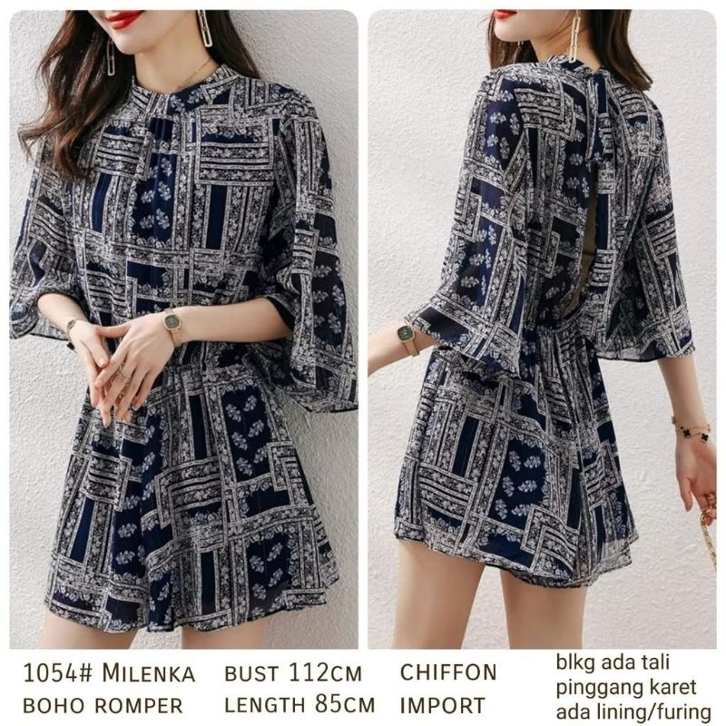 154 milenka boho Romper bohemian dress import