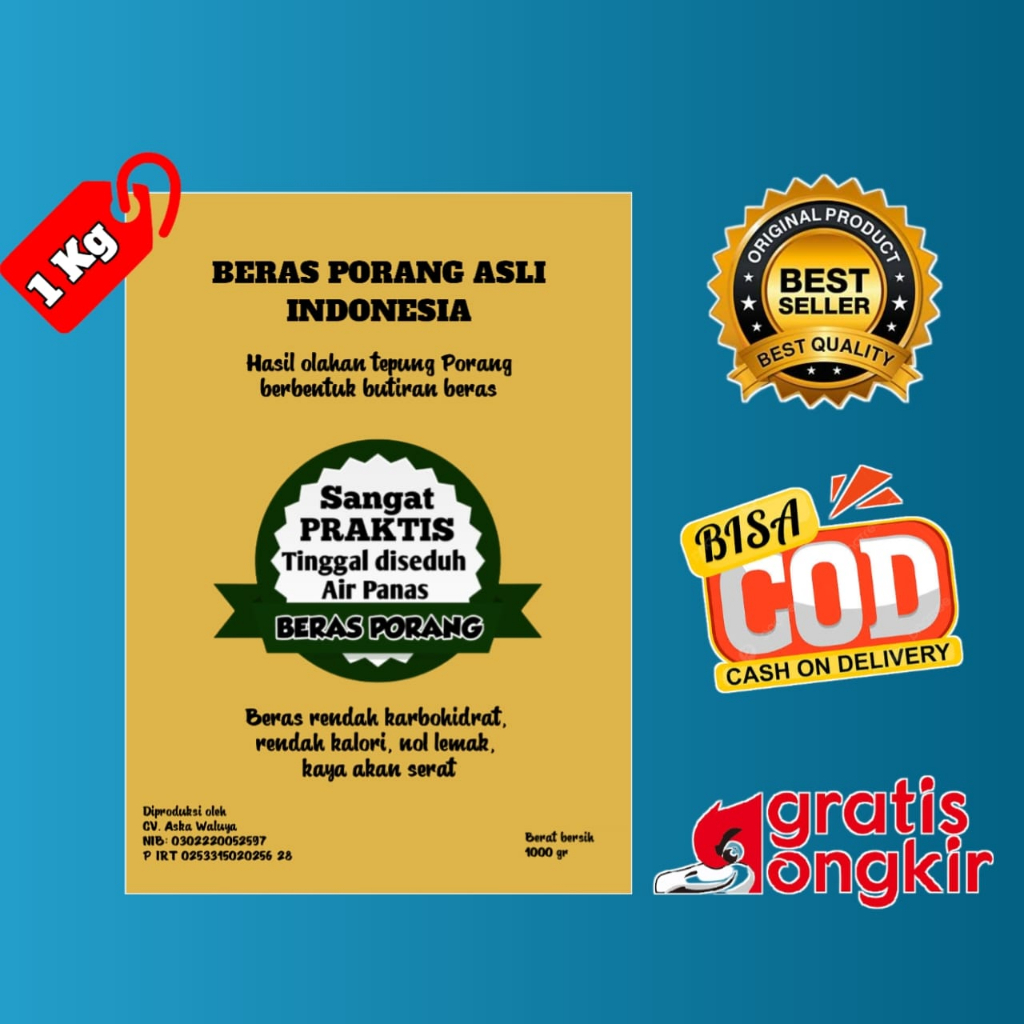 

Beras Porang Murah Curah 1 Kg