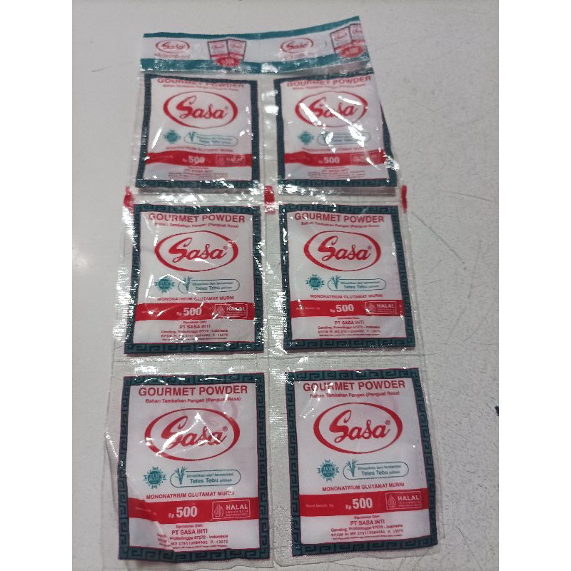 

[500 ISI 6]Sasa Penyedap Rasa Micin MSG 500an Sasa Micin 500an Micin 1 pack isi @6pc Sachet