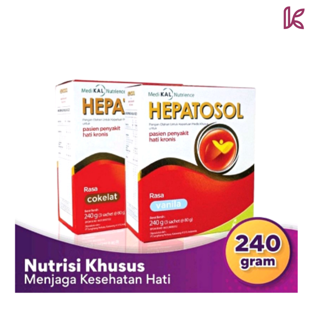 

Hepatosol Vanila / Coklat Mencegah Pemecahan Glikogen hati Dan Mencegah Hipoglikemi
