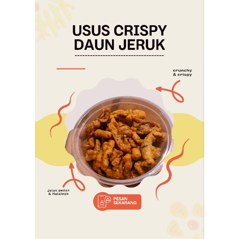 

USUS CRISPY PEDAS DAUN JERUK