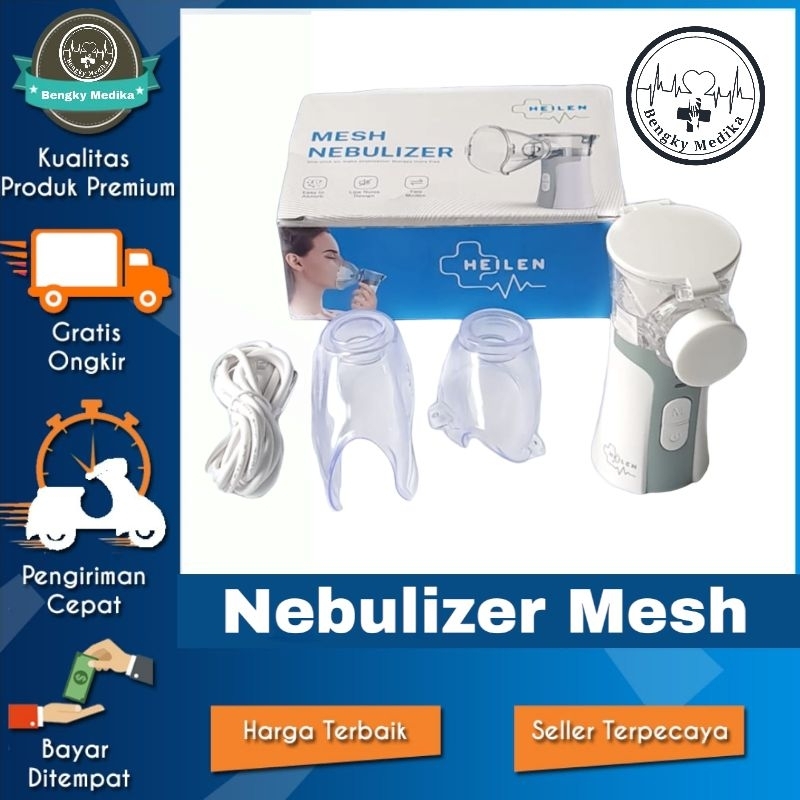 Nebulizer Portable NB06  Mesh Nebulizer Portable Inhalasi Pernapasan Alat Uap Asma