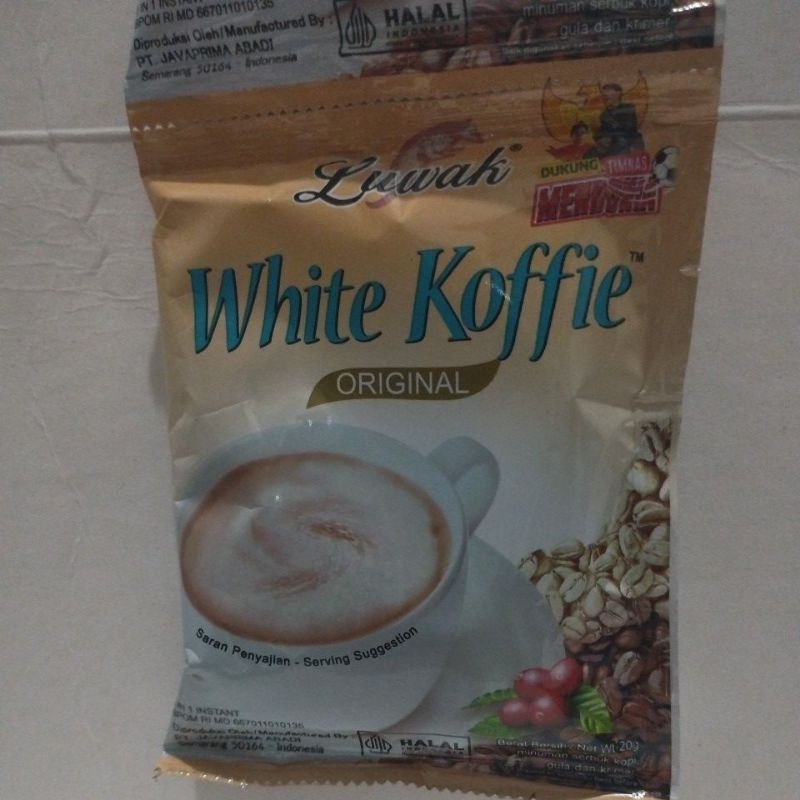 

luwak white coffe 1renceng 10sachet @20gr