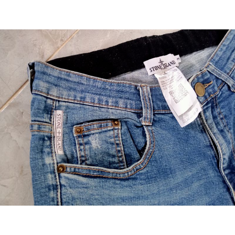 celana panjang second stone island fake