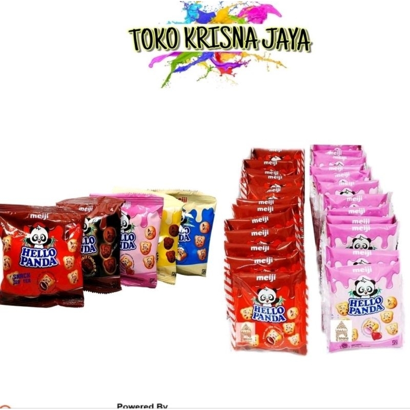 

MEIJI HELLO PANDA RASA COKELAT | STRAWBERRY | VANILLA RENCENG ISI 10 PCS X 12 GRAM