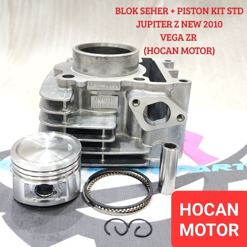 PAKET BLOK SEHER + PISTON KIT VEGA ZR JUPITER Z NEW 2010 OS STANDAR