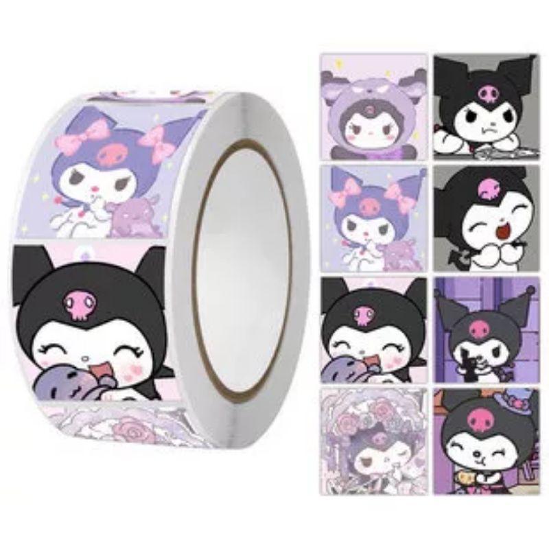 

( UNIQ ) (500 PCS) STICKER ROLL SANRIO STICKER LABEL SANRIO KAWAII