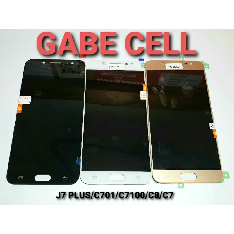 LCD SAMSUNG J7 PLUS C7100 C701 C8 C7 2018 FULLSET TOUCHSCREEN OLED
