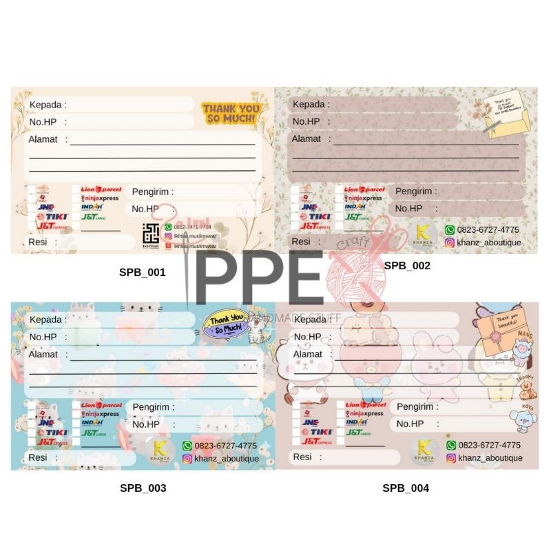

[Baca Deskripsi! Jangan Malas!] Sticker Pengiriman Uk 7x11cm