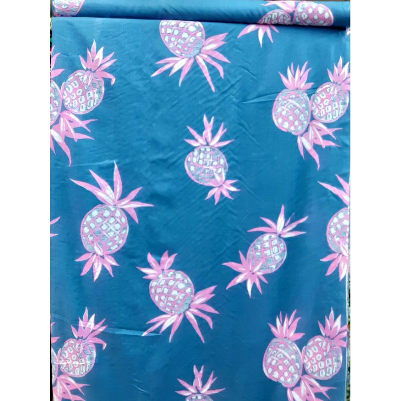 bahan kain katun linen ex garment branded grade a motif