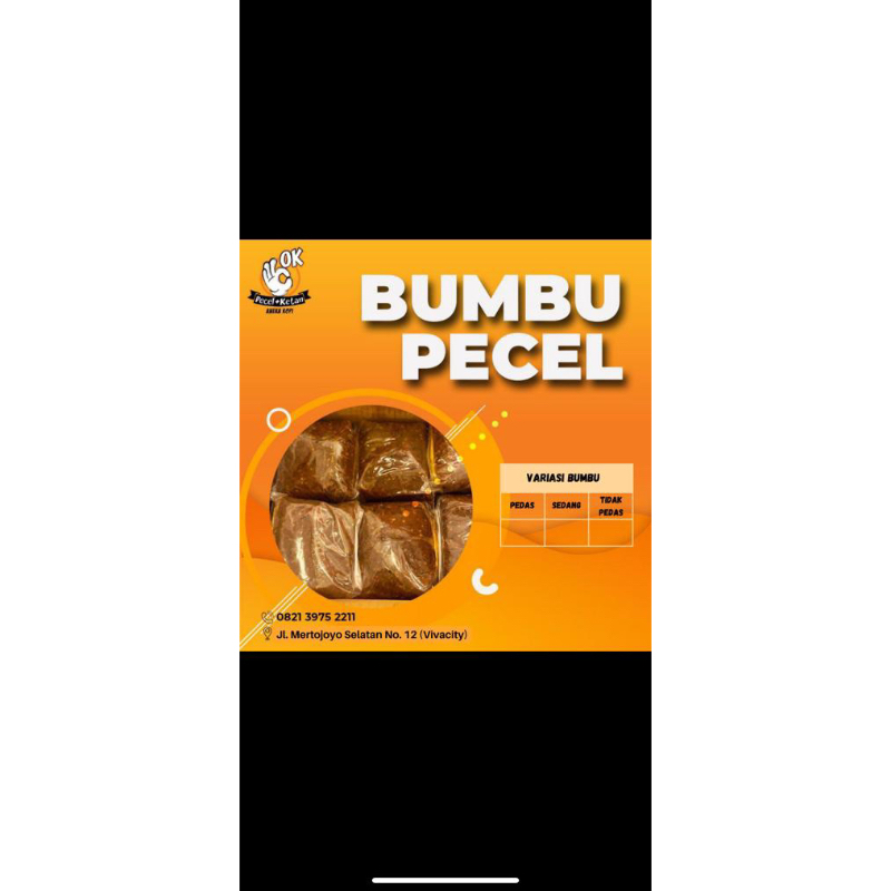 

Bumbu Pecel Pedas