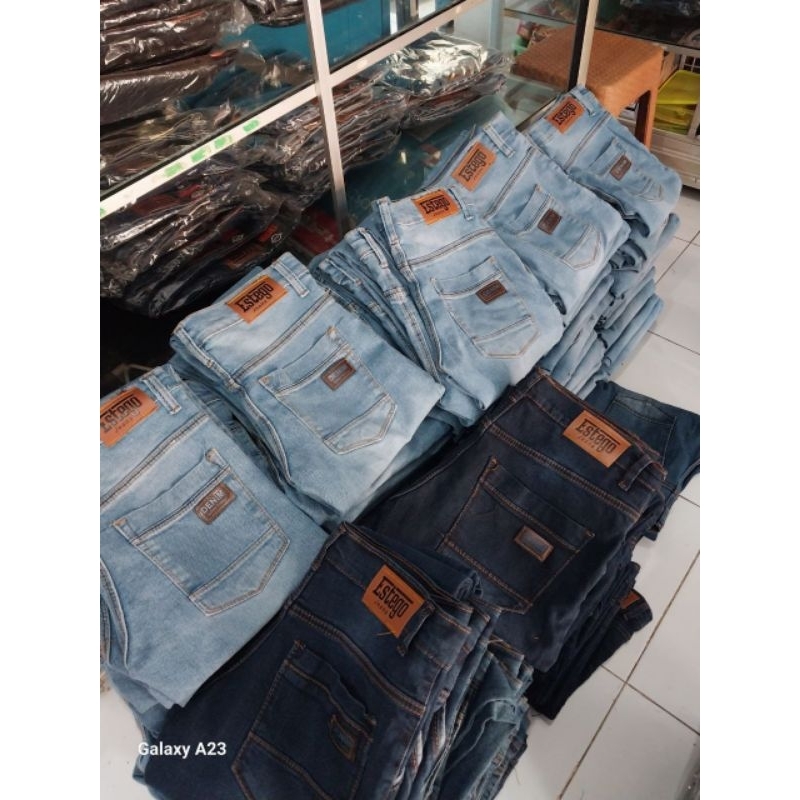 Celana jeans grosir slim fit celana pria pensil ukuran 33-38
