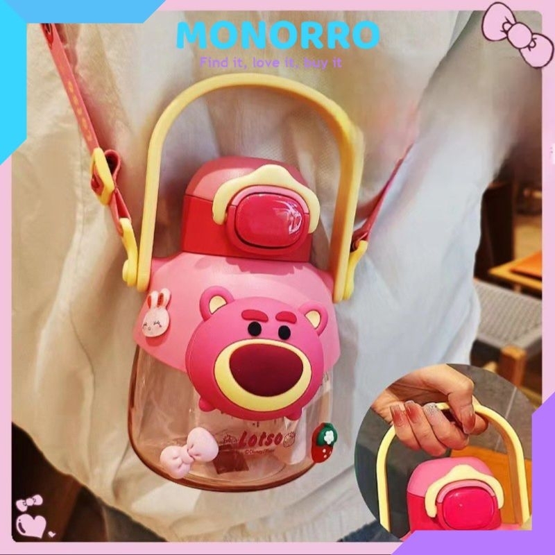 Botol Minum Lotso 2in1 Botol Minum Tsum Tsum Lotso Tritan 760ml