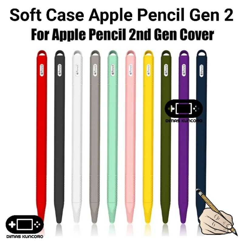 Soft Case Apple Pencil Gen 2 silicone silicon casing protector gen 2 2nd ipad pro air mini 11 12.9 i