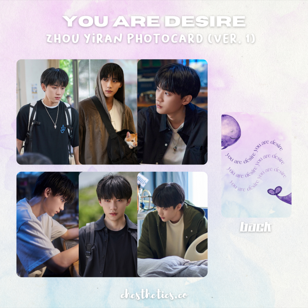 You Are Desire CDrama China Chinese Drama Photocard Aktor Zhou Yiran Sabrina Zhuang Dafei