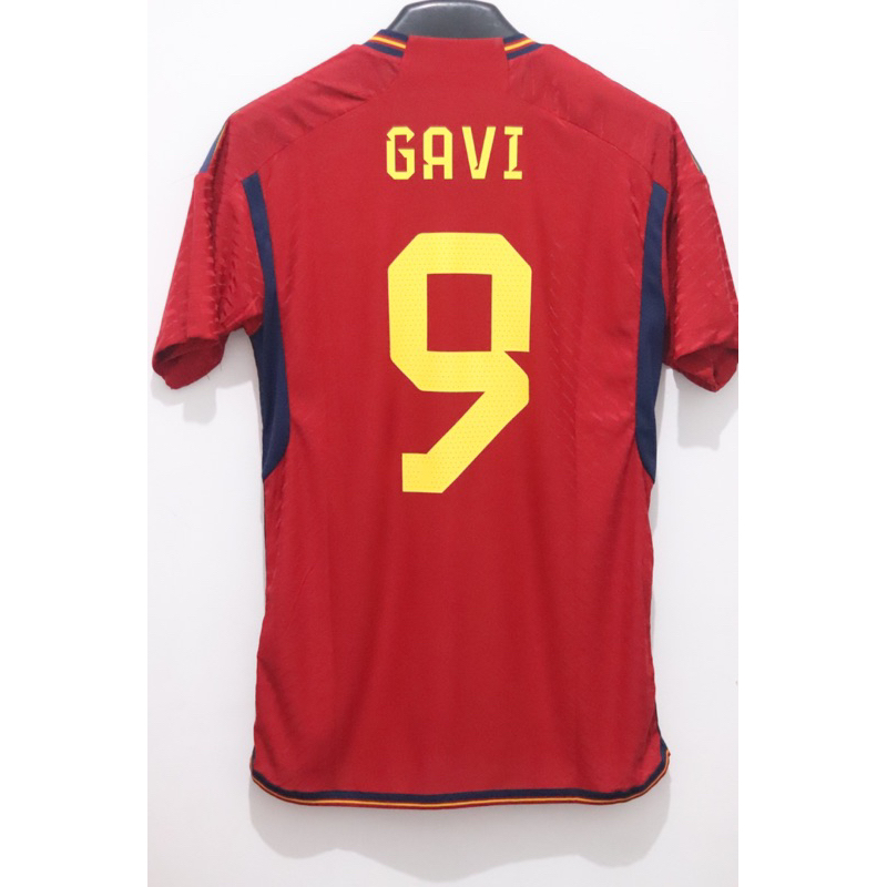 Jersey Spanyol Spain Home 2022 Player Issue PI GAVI #9 Size L