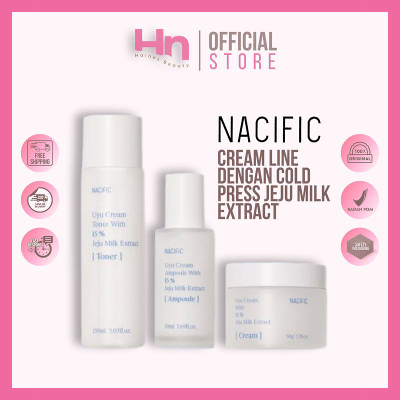 Haines Beauty ✨ NACIFIC UYU Series Cream Toner, Cream Ampoul, UYU Cream