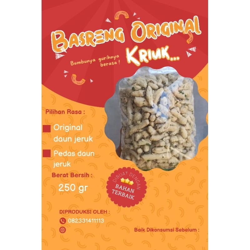 

BASRENG ORIGINAL DAUN JERUK KEMASAN 250GR