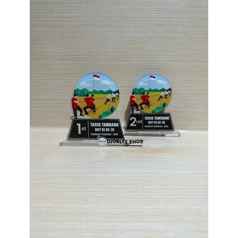 plakat akrilik custom/plakat lomba tarik tambang/tarik tambang/HUT RI