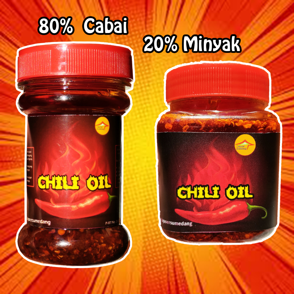 

CHILI OIL/MINYAK CABAI/CHILLI DIMSUM/SAUS CABE 150ml 250ml