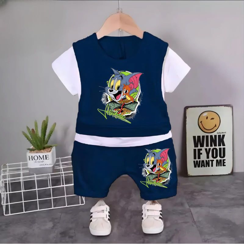 SETELAN SWITER ANAK MOTIP ROMPI TOM AND JERRY  SET JOGER PAKAIAN ANAK LAKI LAKI PEREMPUAN 0 BULAN SAMPAI 6 TAHUN