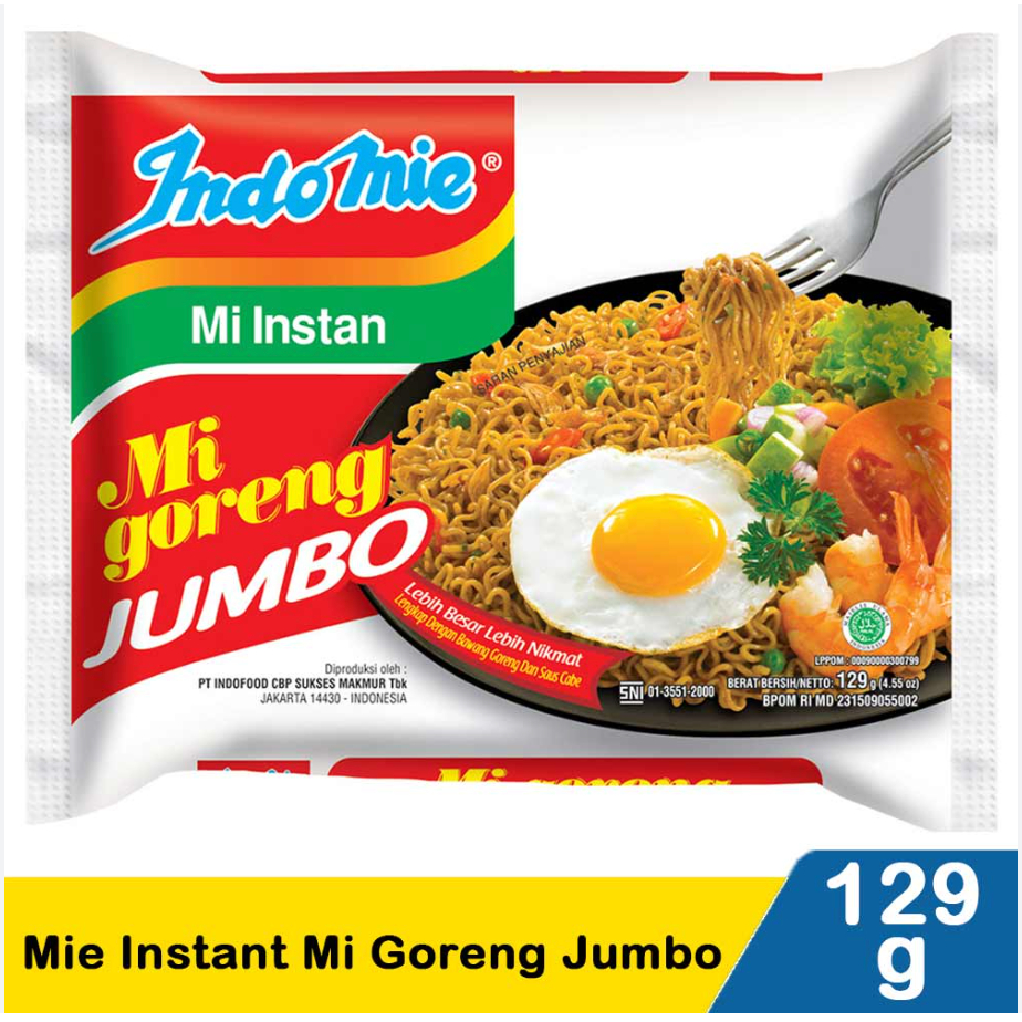 

Indomie Goreng Jumbo 129gr
