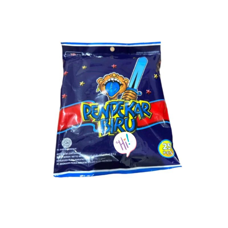 

PERMEN PENDEKAR BIRU/ 1 PACK ISI 25 PCS @ 5 GR