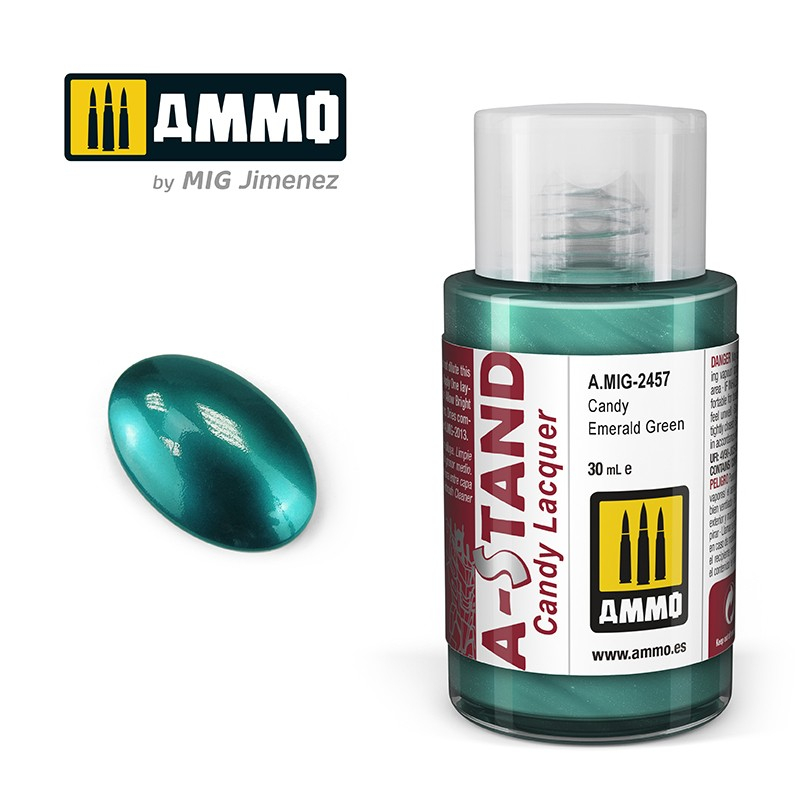 

AMIG2457 A-STAND : Candy Emerald Green - Lacquer Alclad II