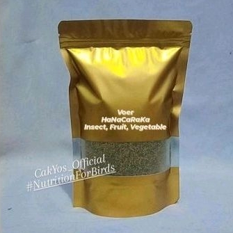 Voer pur HaNaCaRaKa Insect blend Fruit & Vegetable 150gram (No Label) by CakYos untuk Semua Burung (