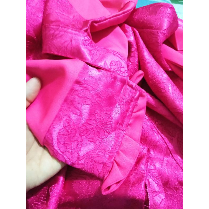 Gamis Embos Pink fanta, Gamis Pesta dll