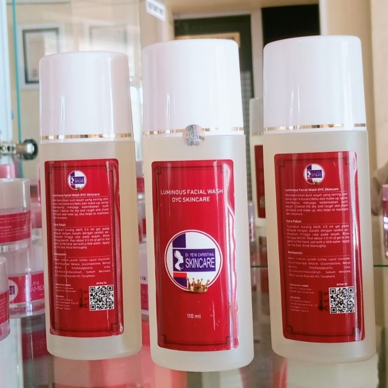 Facial Wash Sabun Muka Luminus DYC Skincare Mencerahkan Memutihkan Wajah
