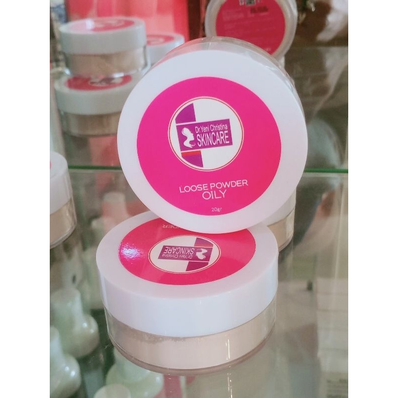 Bedak Tabur Loose Powder Oily DYC Skincare Berminyak