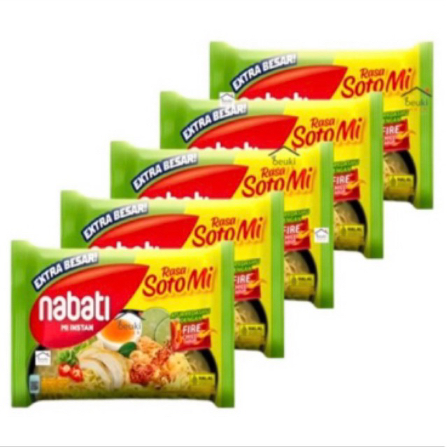 

Mie Nabati Rasa Soto 5 pcs
