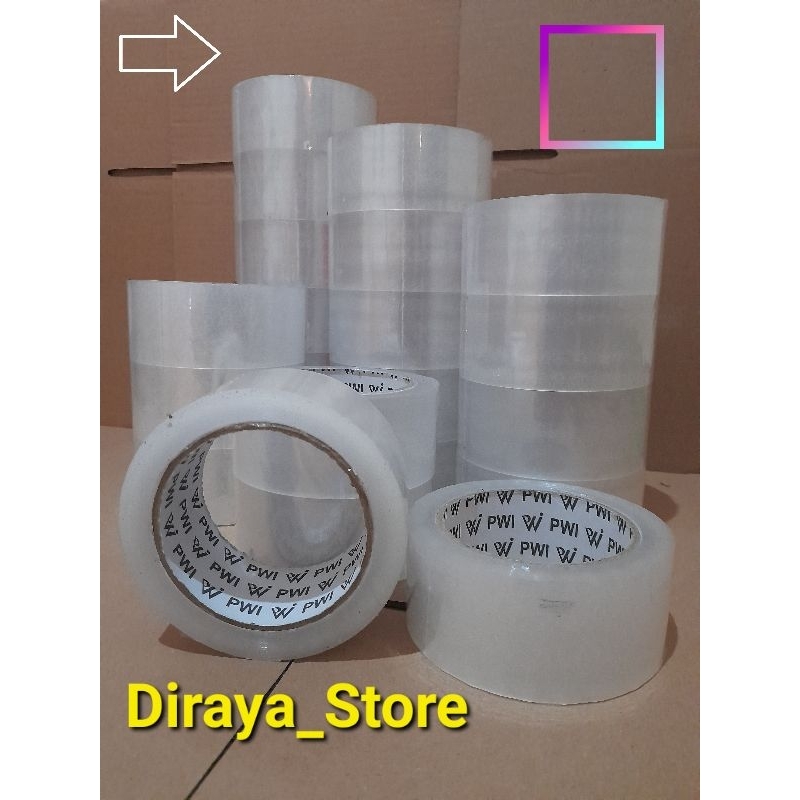 

Lakban Bening ukuran 45 mm x 90 yard