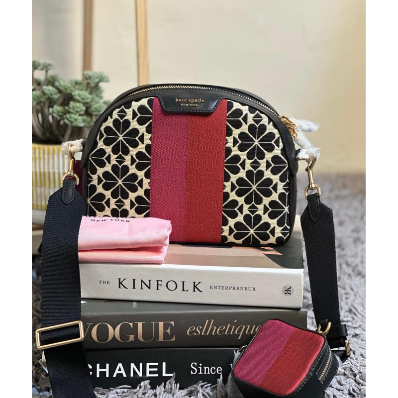 KS dome jacquard black multi