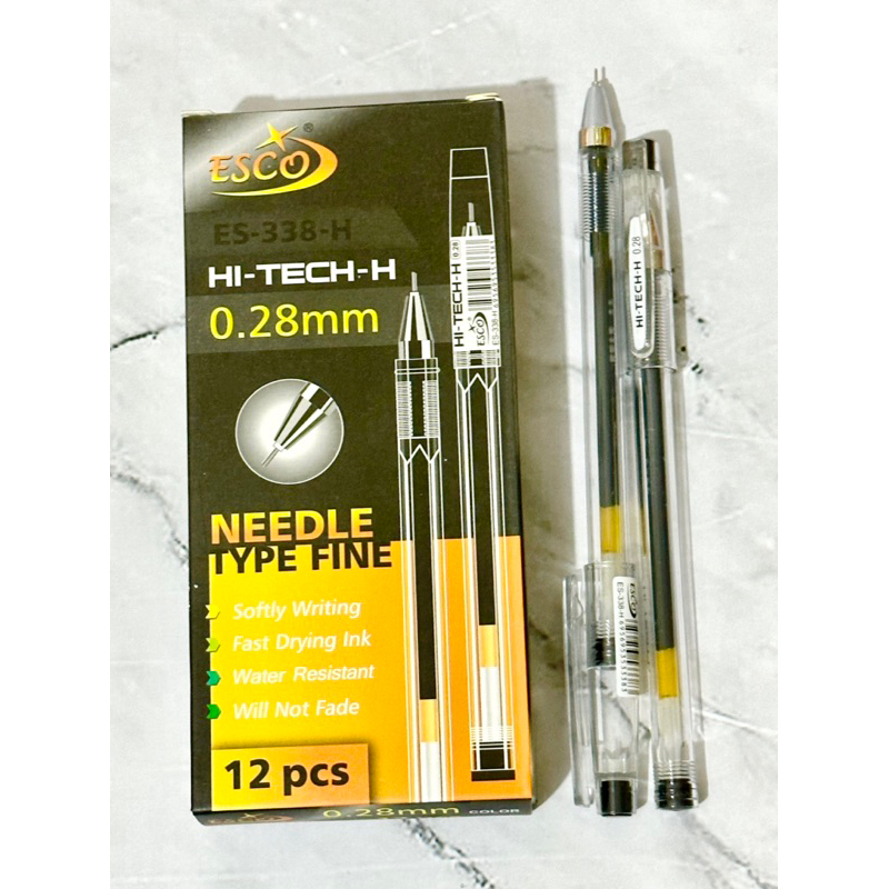 |1 lusin| Pena hitech esco hi-tech esco 0.28mm