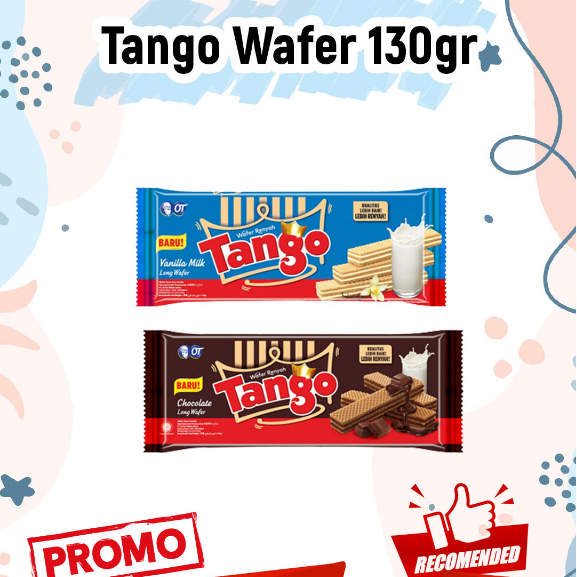 

[TERMURAH] Tango Wafer rasa vanila coklat 130gr