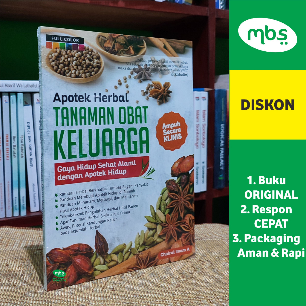 BUKU APOTEK HERBAL TANAMAN OBAT KELUARGA - Gaya Hidup Sehat Alamai dengan Apotek Hidup - Chairul Ima