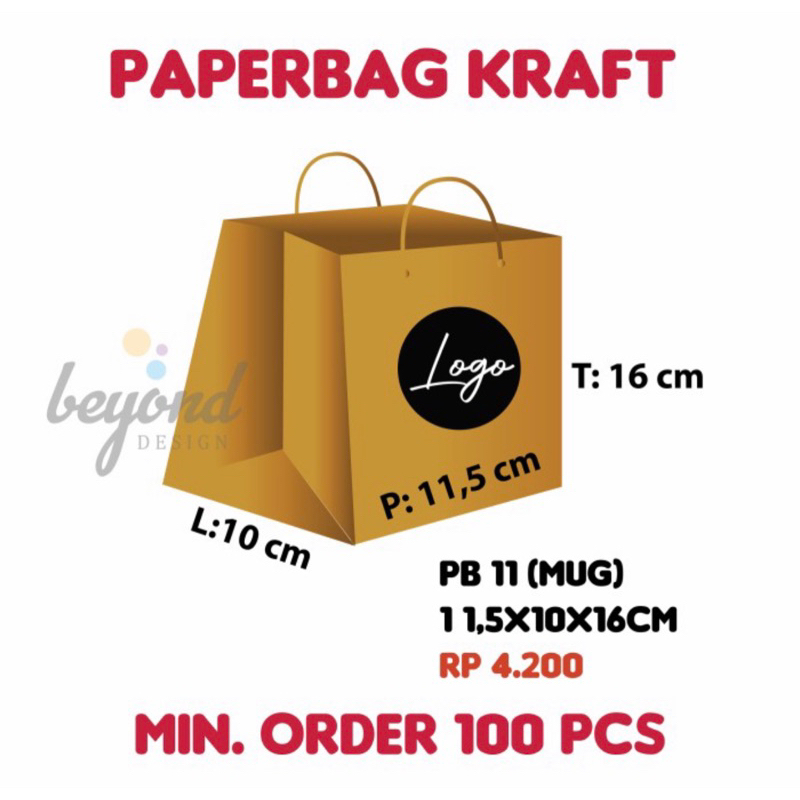 

Paperbag Kraft Custom Logo PB11