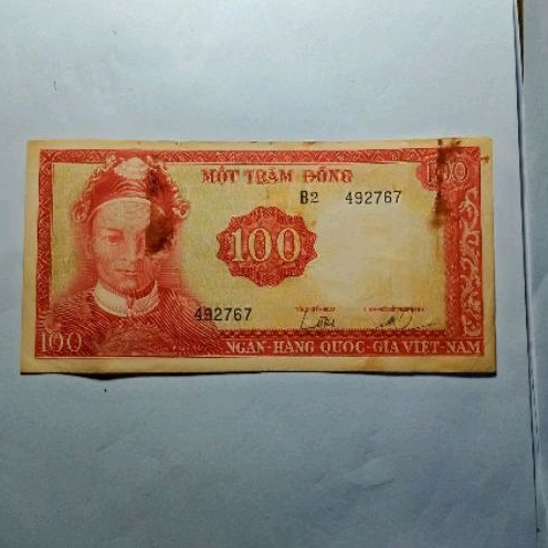 koleksi Uang Kertas Kuno 100 Dong Vietnam