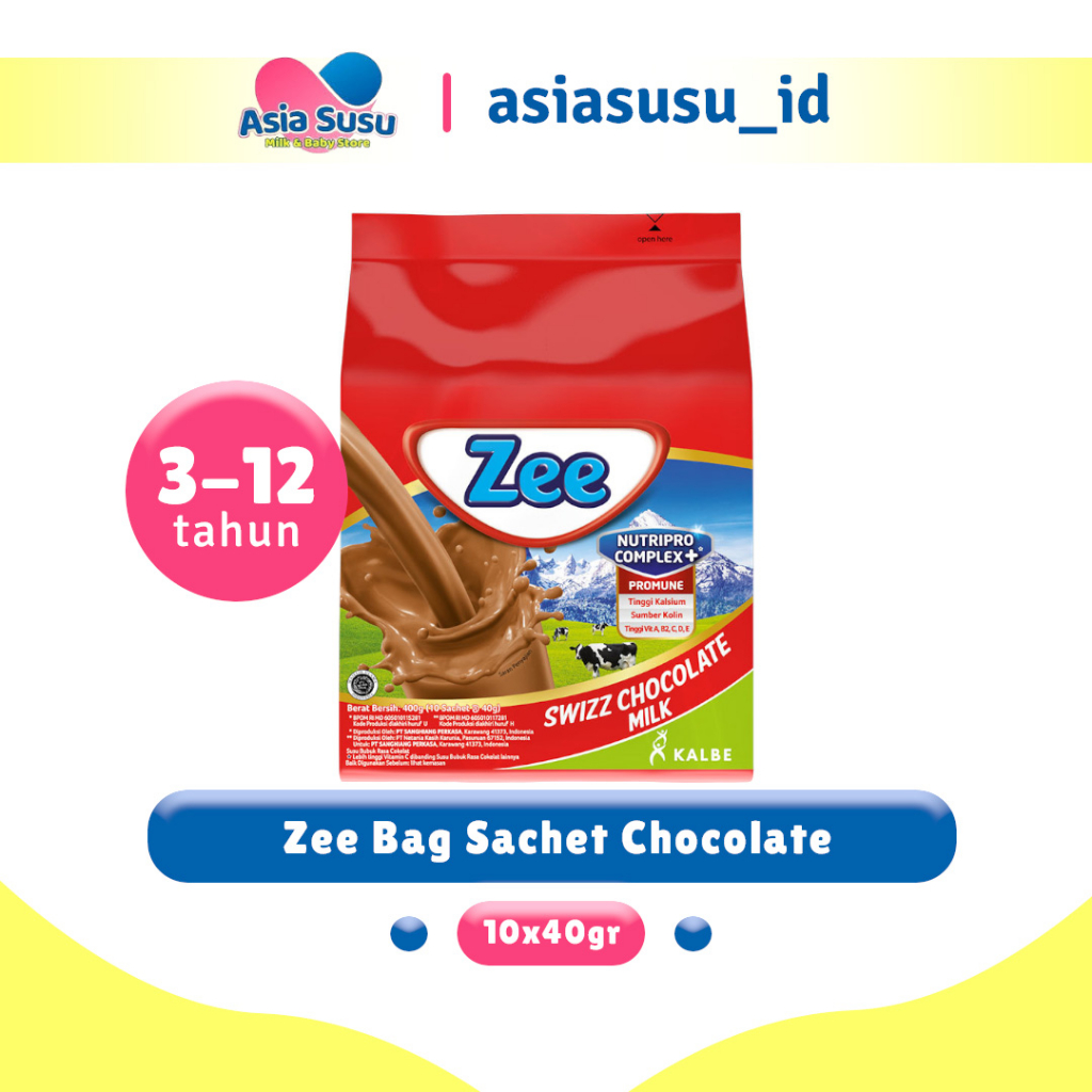 

Zee Bag Sachet Swizz Chocolate/Vanila Delight 10 x 40gr