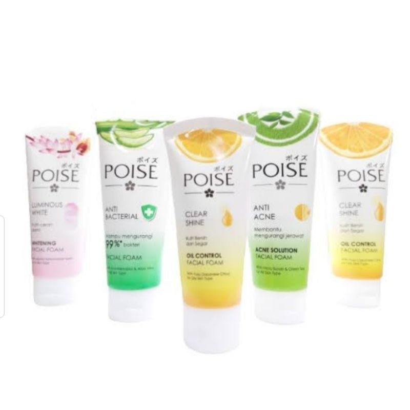 FACIAL WASH POISE/FACIAL FOAM POISE/PENCUCI WAJAH POISE 100g