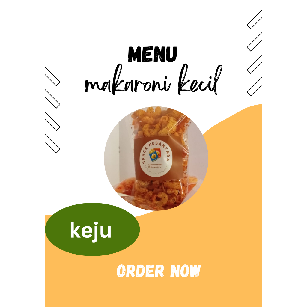 

MAKARONI KECIL KEJU MANIS HOME MADE