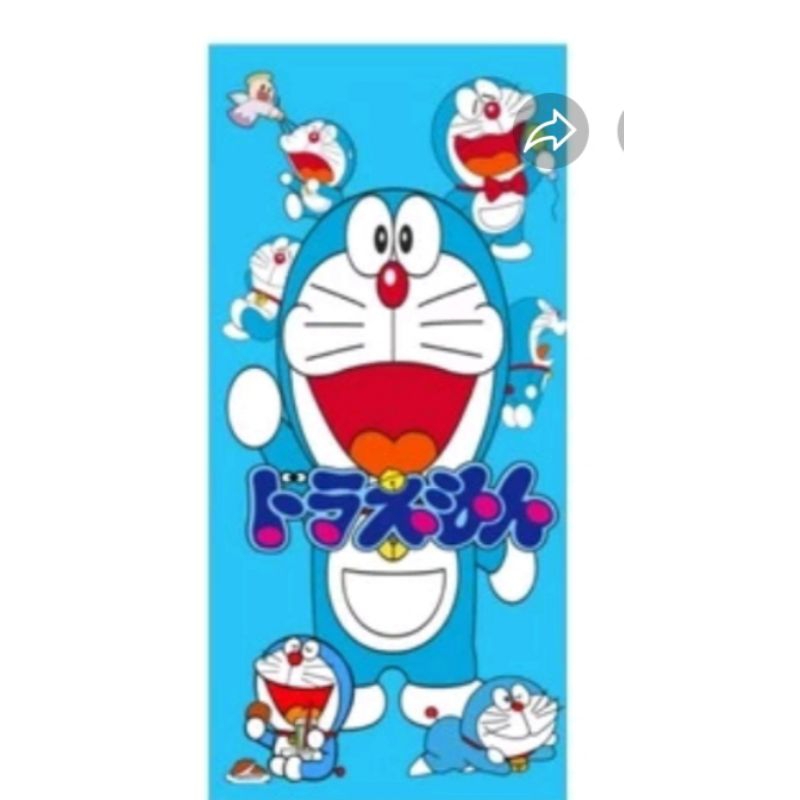 Stiker kulkas 1 pintu motif doraemon
